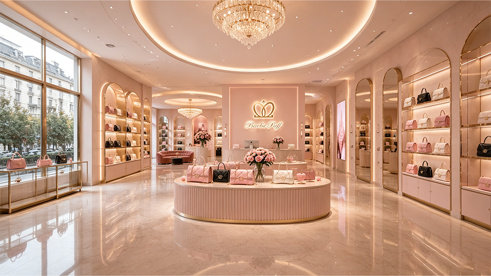 BarbiePuff 粉色门店内景